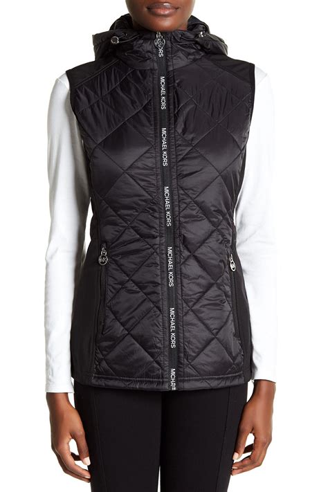 michael kors black qh82b5z954 basics vest|Michael kors women vest + FREE SHIPPING .